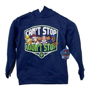Nickelodeon Paw Patrol Blue Sweatshirt Fleece Hoodie Boys Kids Size 7